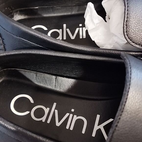 Calvin Klein black Leather Loafers men\'s 12 perfect condition main image 7